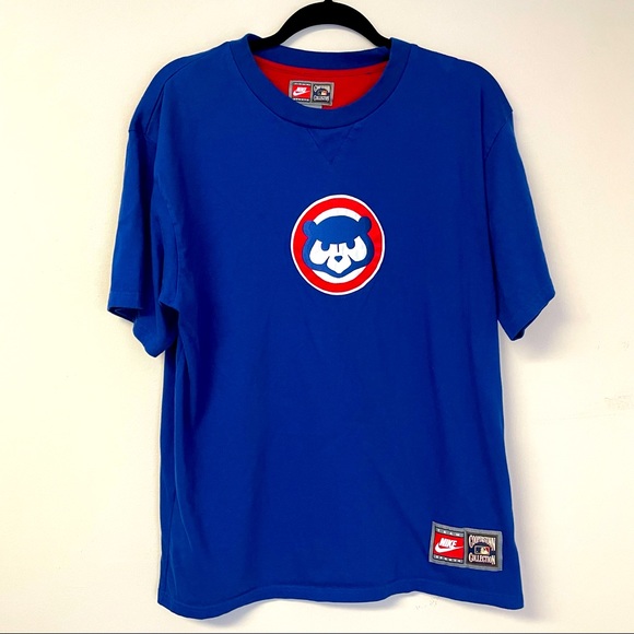 Nike Other - Nike Cooperstown Chicago Cubs Patch Shirt M